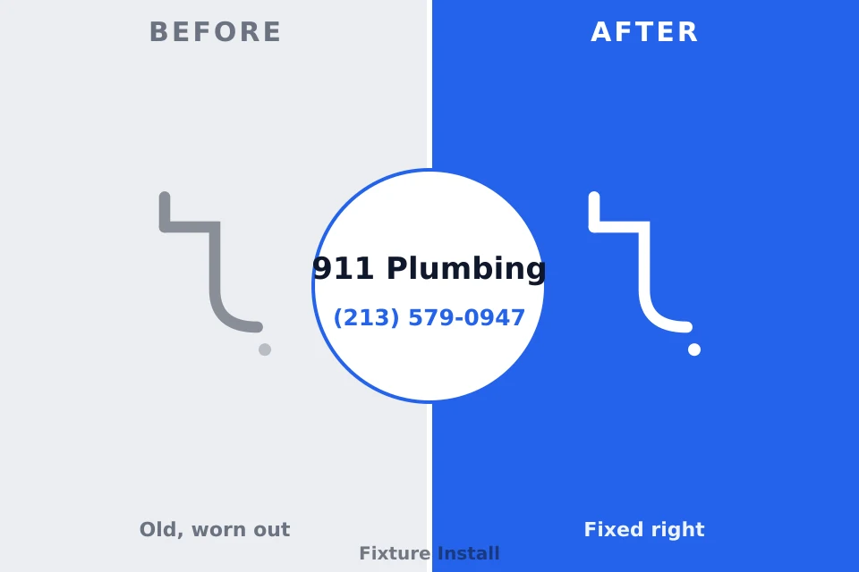 Before and after: plumbing company Mansfield, PA